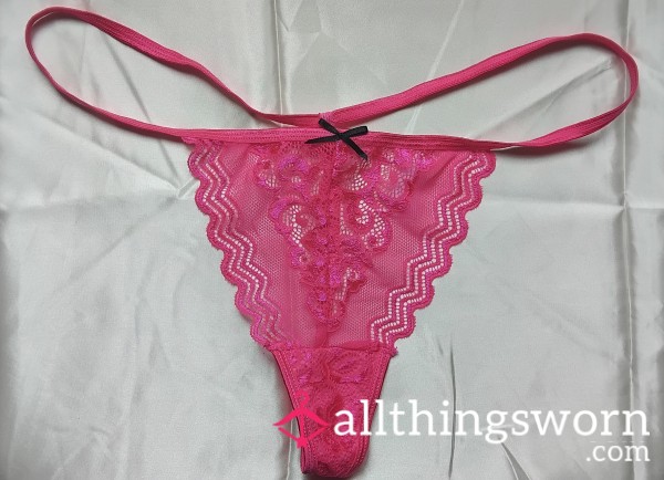 48 Min Wear 💗 Pink G-string