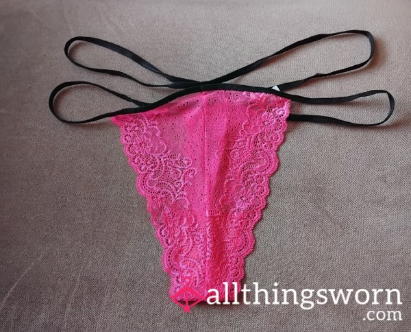 48hr Min Wear 💗 Pink Lace 💗 Strong Intoxicating Milf Scent 😋