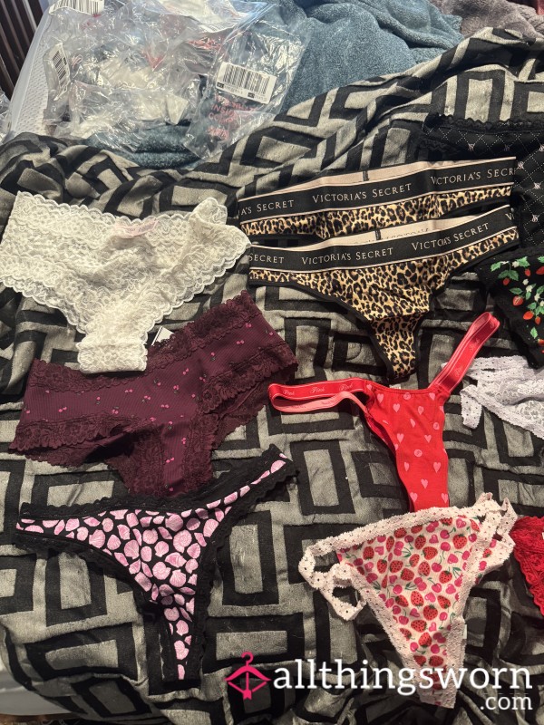 48hr VS Panty Wear (thongs, Gstrings, And Cheeky) 45$