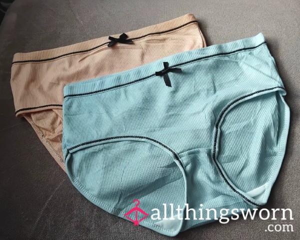48hr Wear 🧡🩵 Peppermint Or Peach Full Briefs 🧡🩵 Intoxicating Strong Scent 🧡🩵