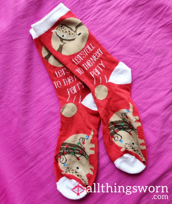 48hr Wear Red Armadillo Socks