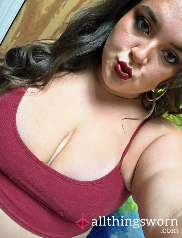 48hr Wear Red Crop Tank