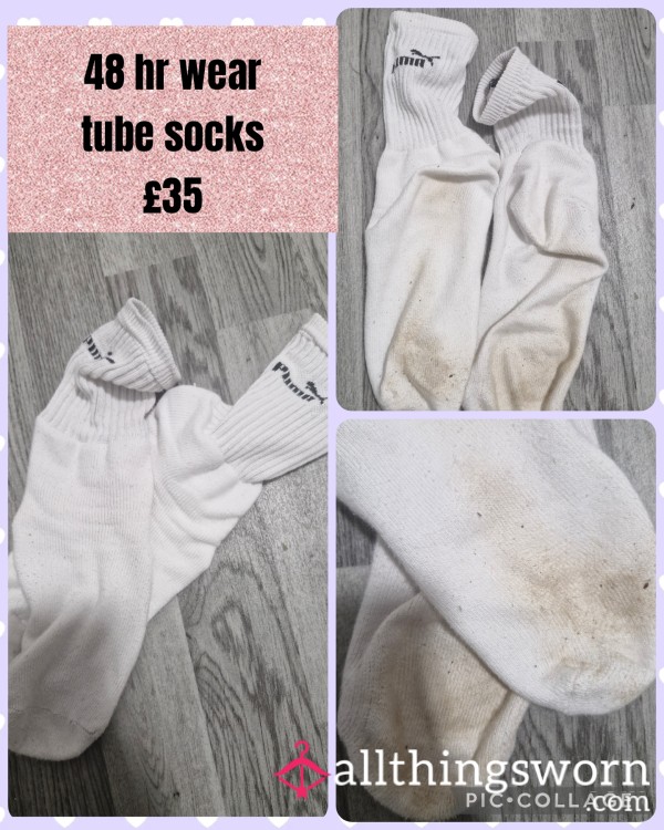 48hr Wear Stinking Dirty Tube Socks