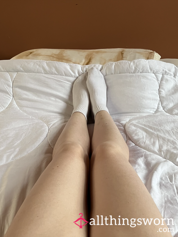 48hr Wear Stinky White Ankle Socks