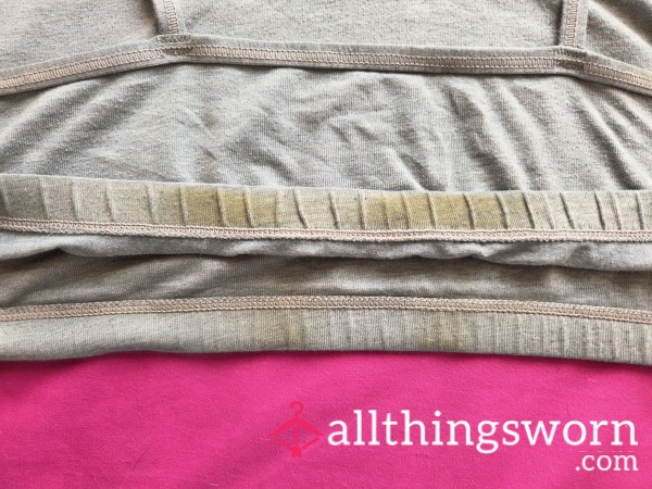 48hr Wear Sweat Stained Gray Bralette