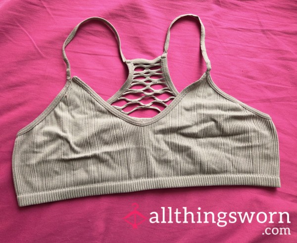 48hr Wear Well Worn Xl White Bralette
