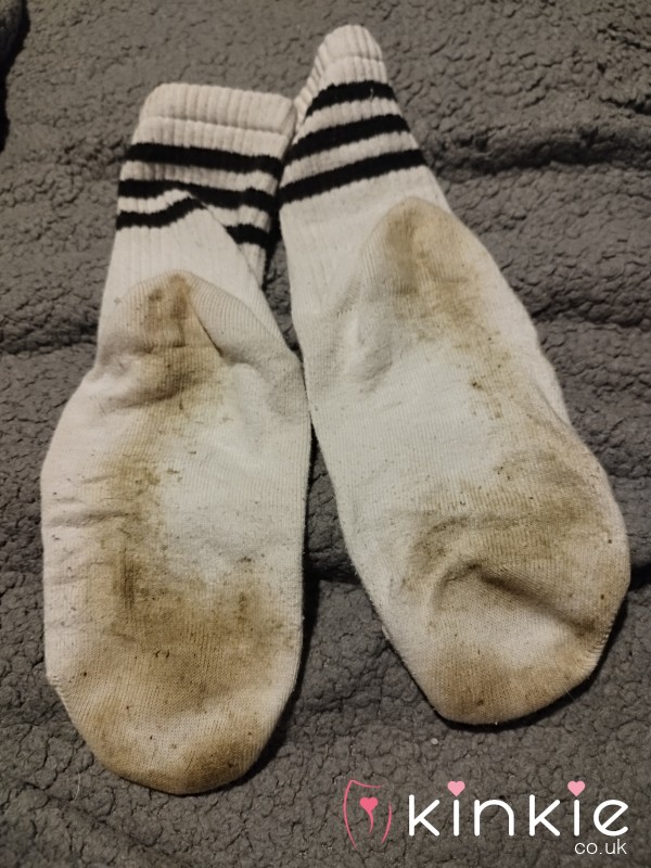 👣🧦📸48hr White Sport Socks👣🫦💦💦