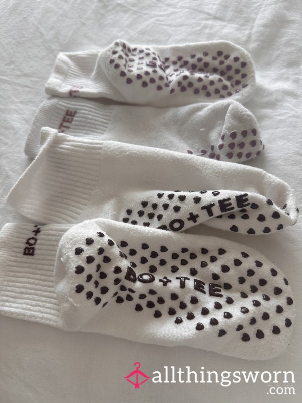 48hr Worn Branded Pilates Princess Grippy Socks