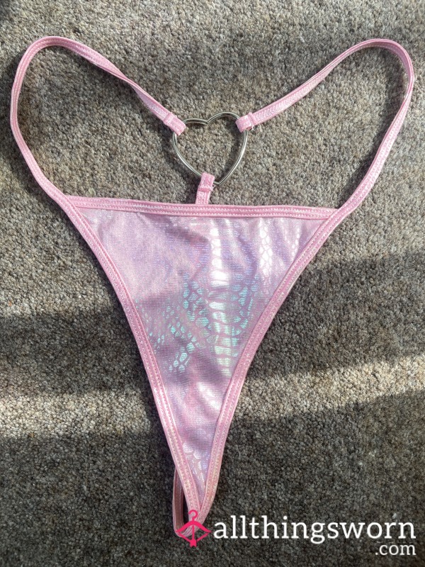 48hr Worn Tiny Pink Gstring🩷