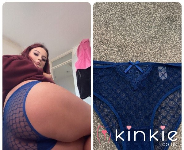 💙 48hrs Worn Blue Lace Panties 💙
