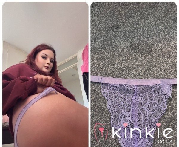 💜 48hrs Worn Purple Thong 💜