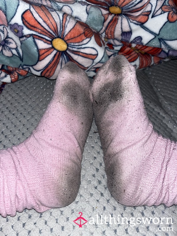 48hr Worn Filthy Pink Socks 🤢💖