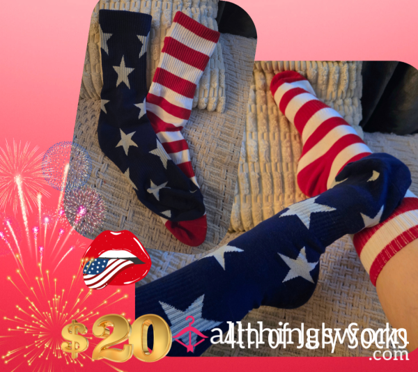 ❤️🤍💙4th Of July Socks $20! ❤️🤍💙