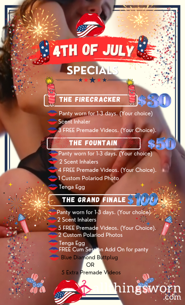 ❤️🤍💙4th Of July Specials Active!❤️🤍💙