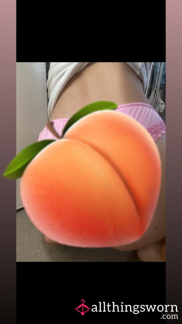 🍑 5 B*m Photo Bundle – Now Available! 🍑 💕 2 Pink Panty Photos – Pink To Make The Boys Wink. 💚 1 Green Thong Photo – Because Green Is My Favourite Colour & Maybe More Available As Panty Wears.