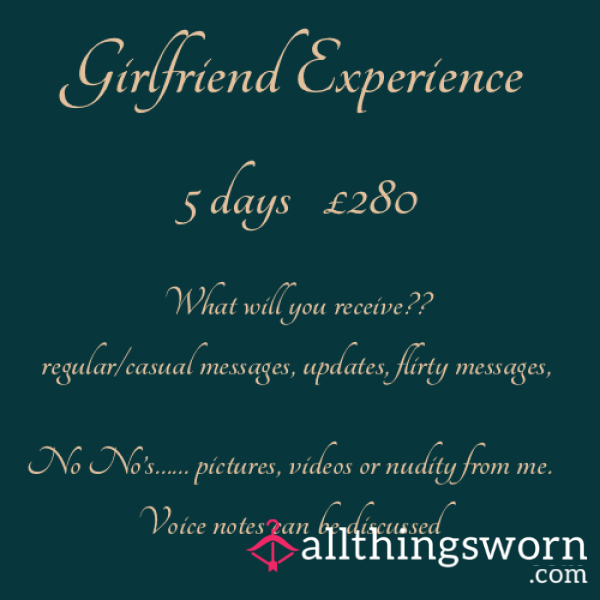 5 Day Girlfriend Experience