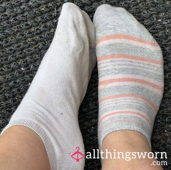 5 Day Worn Mismatched Cotton Ankle Socks