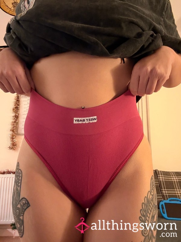 5 Day Worn Pink Sport Panties