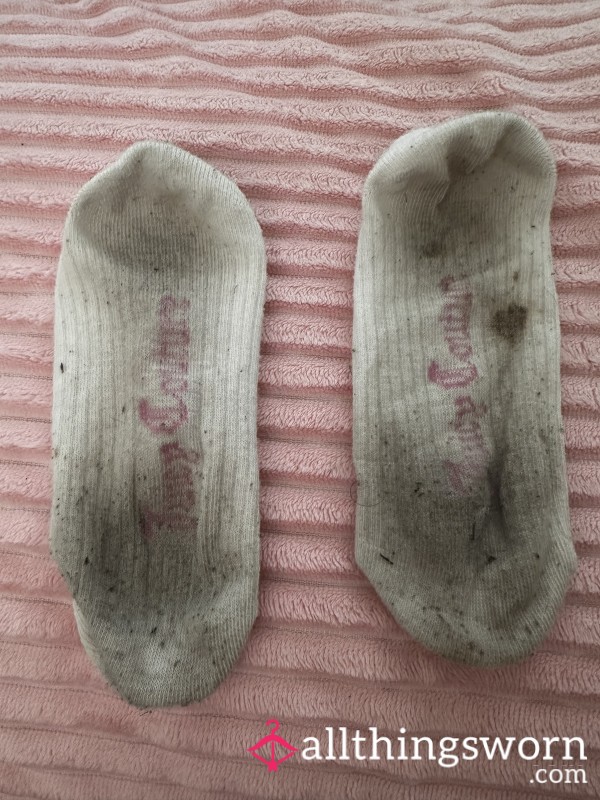 Aphrodite’s 5 Day Worn Stinky White Ankle Socks 🧦| *Premade* Ready To Ship