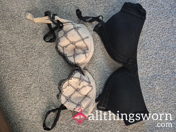 5 Day Worn Sweat Soaked Bras X2