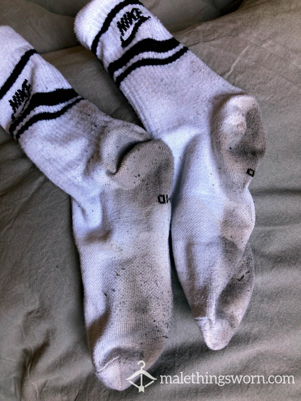 5 Days White Tube Socks