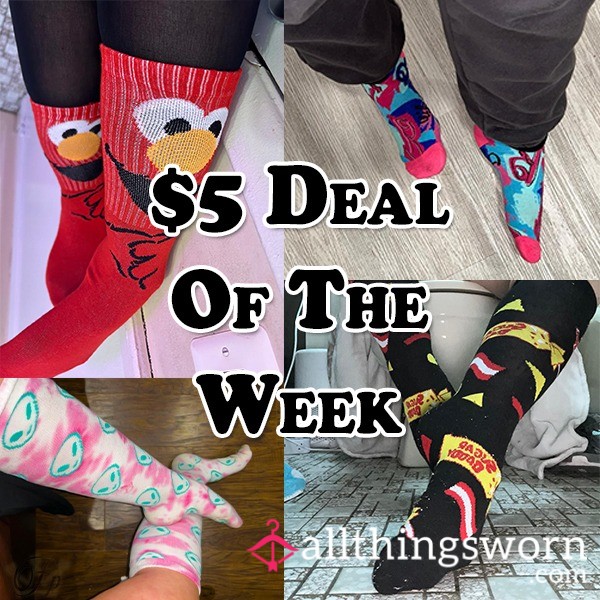 $5 Deal Of The Week! Random Novelty Socks!
