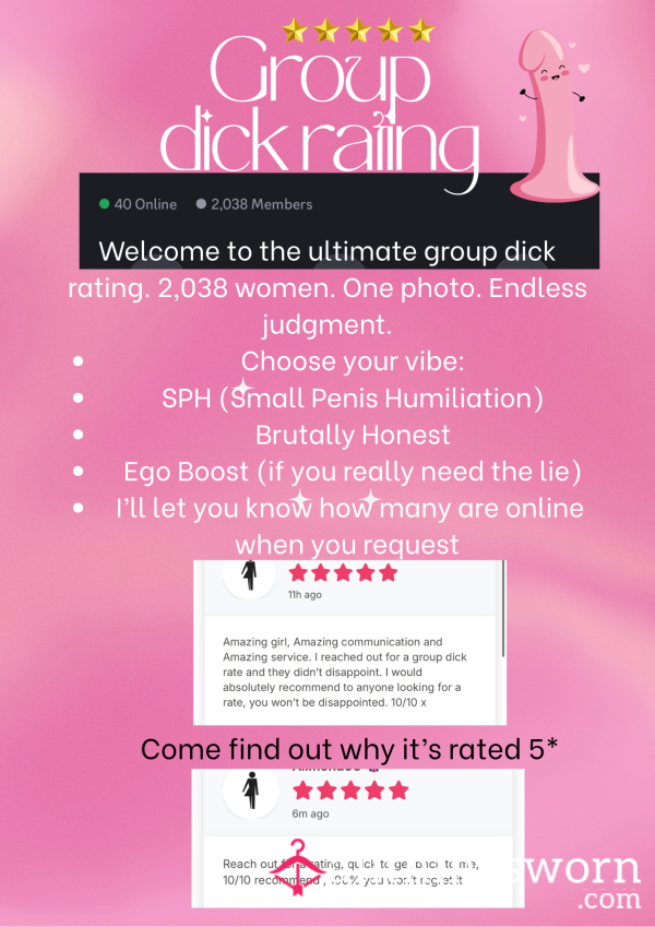 5* Group D*ck Rating