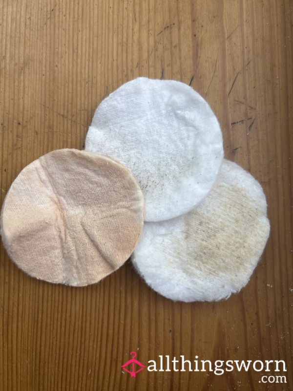 5 Pack Used Cotton Face Pads ☺️