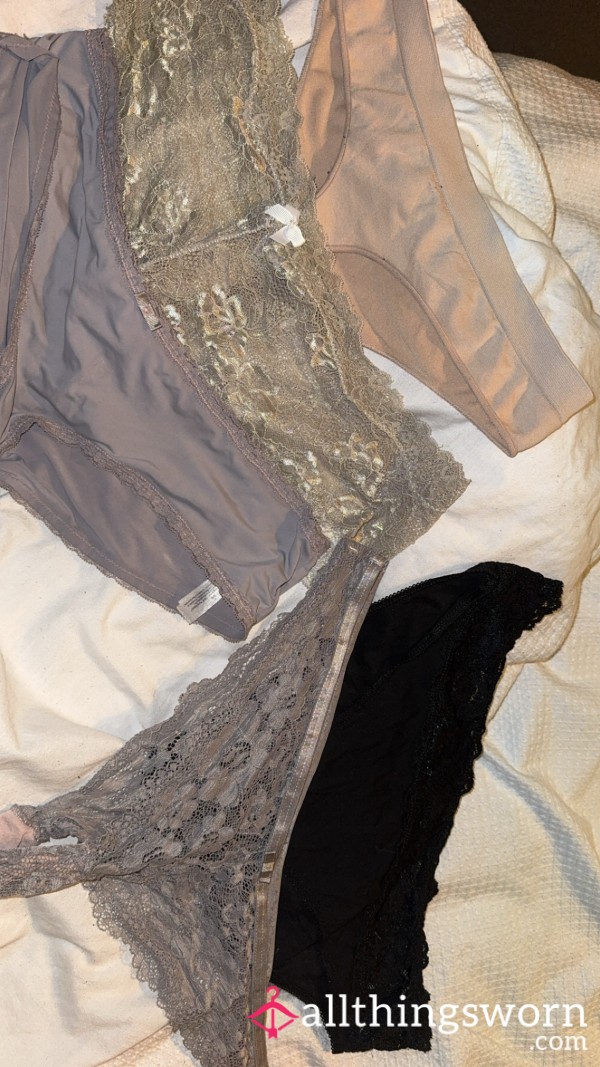 5 Pairs Of Old Panties😈