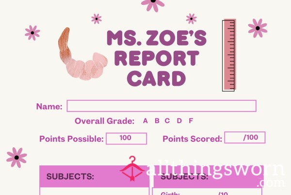 $5 Rating / Report Card