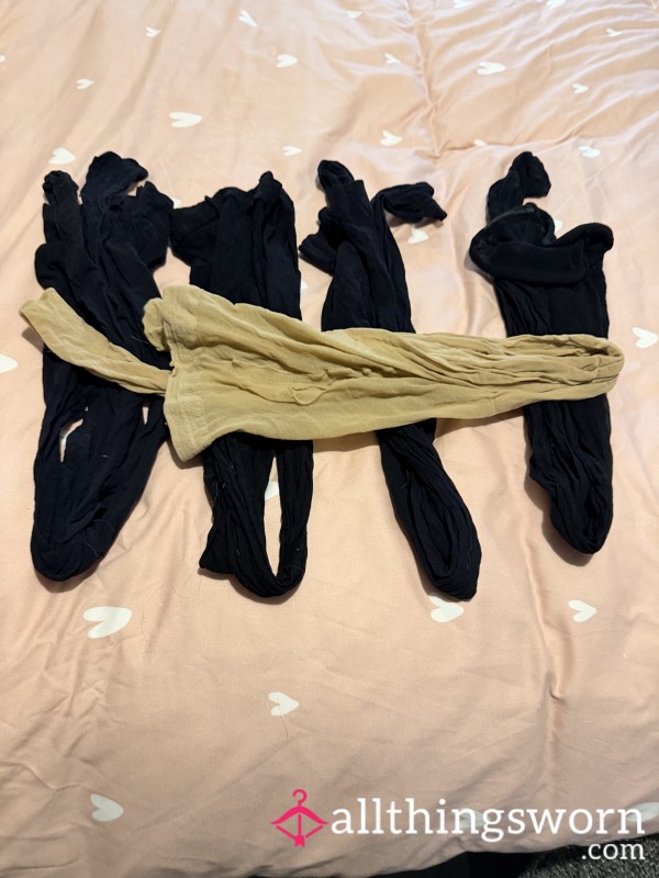 5 Tights Used Holes Etc