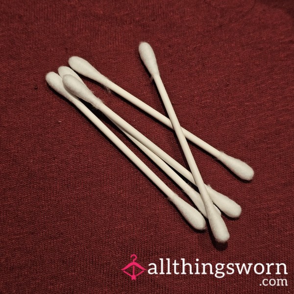 5 Used Cotton Buds
