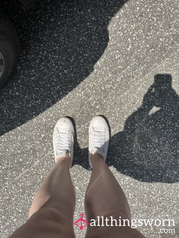 5 Year Old, Heavily Worn Converse, No Socks, Size 11 US Women