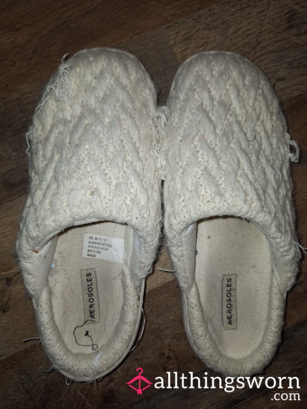 5 Years Old House Shoes Cream White Worn All The Time