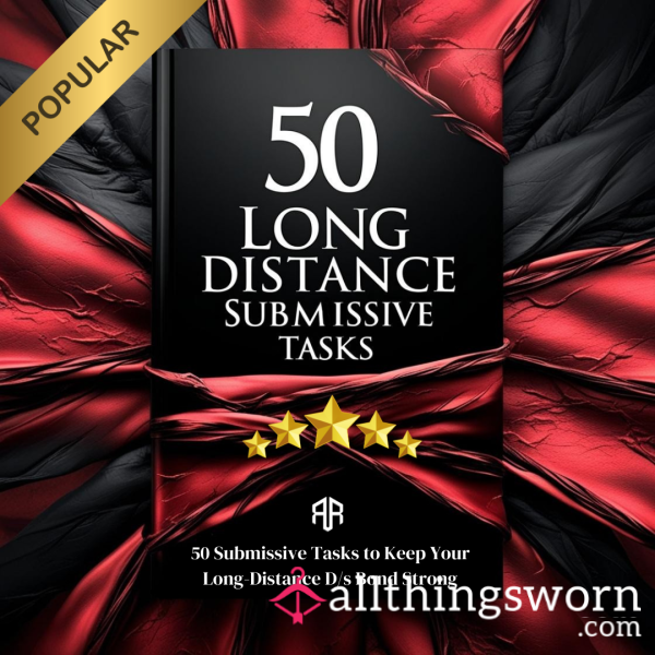 50 Long-Distance Submissive Tasks | Online D/s Relationship Guide | Virtual Obedience & Training | Instant Pics
