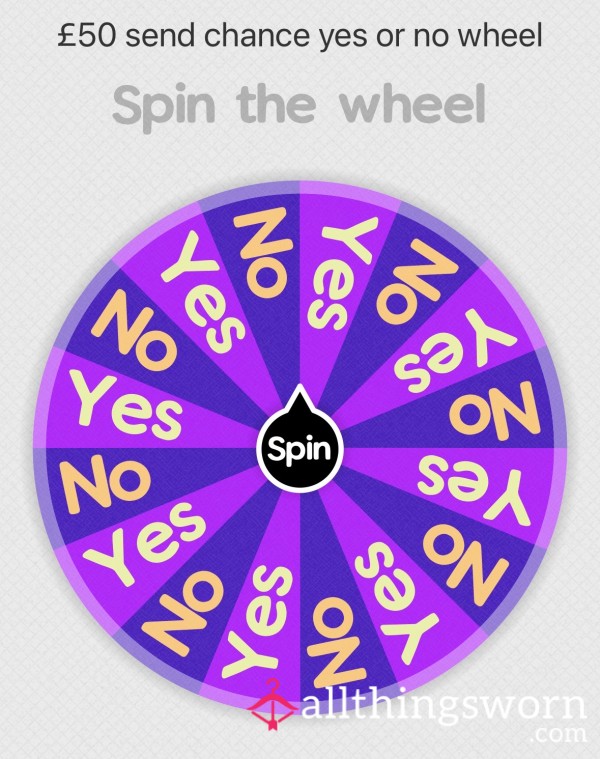 50/50 Chance Wheel Spin For £50