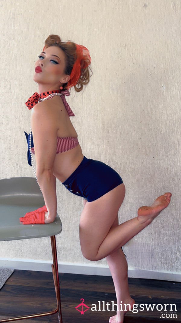 50s Pin Up Pics -Legs/Feet Focussed 🍒♥️