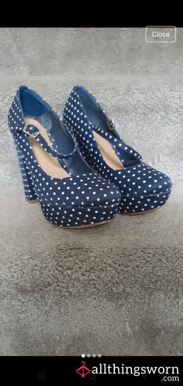 50’s Style Polka Dot Heels