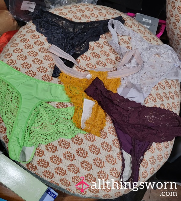 5/$100 Thongs! 24HR Wear Each