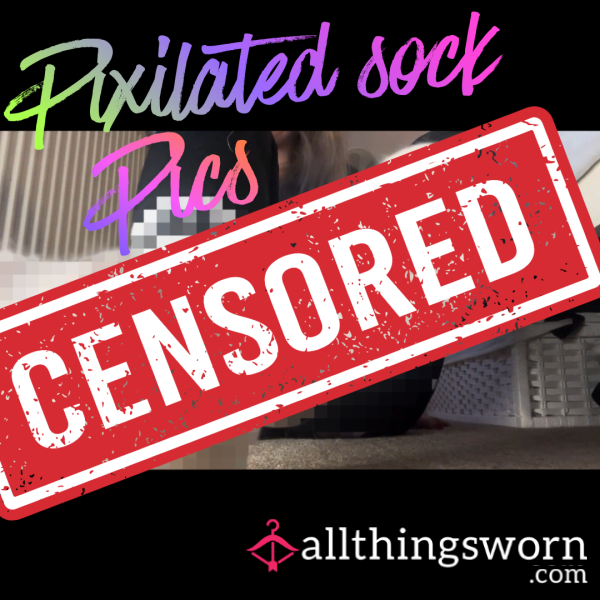 5x Pixilated Sock Pics For You Sock Boy 🤭😝