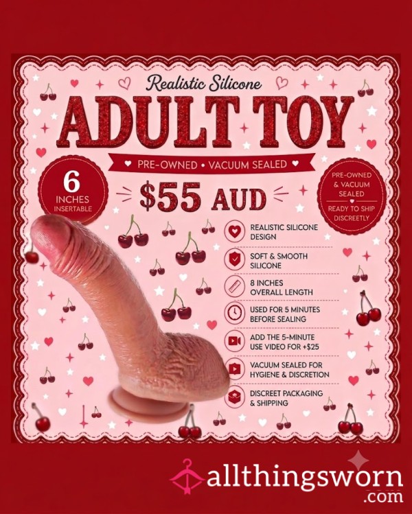 ❤️ 6 Inch Pre-Owned Silicone Di**o Toy ❤️