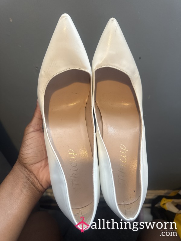 6 Inch White Stiletto Ready To Meet Your Needs