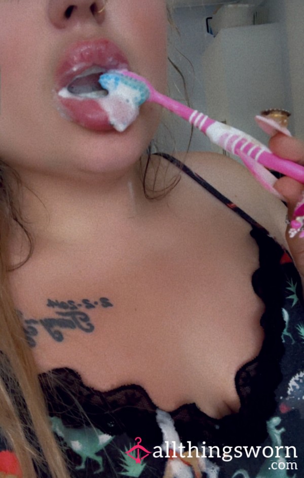 💋 6 Months Of Or*l Obsession – Used Toothbrush + Video Proof 💦