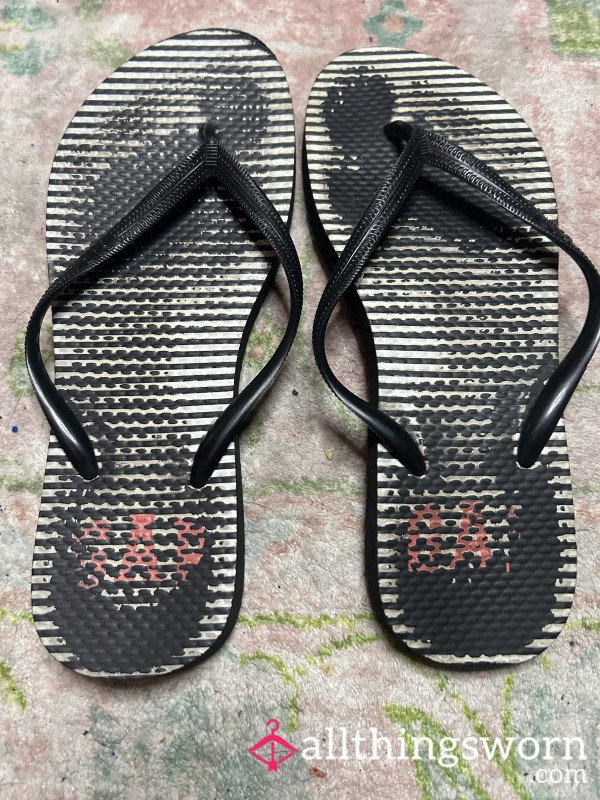 6 Year Gap Well Worn Flip Flops