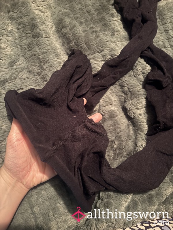 60 Denier Well Worn Black Tights