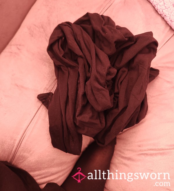 60 Denier Worn Tights, Well-Worn Nylons, Thick Nylon Tights, Heavily Worn Items.