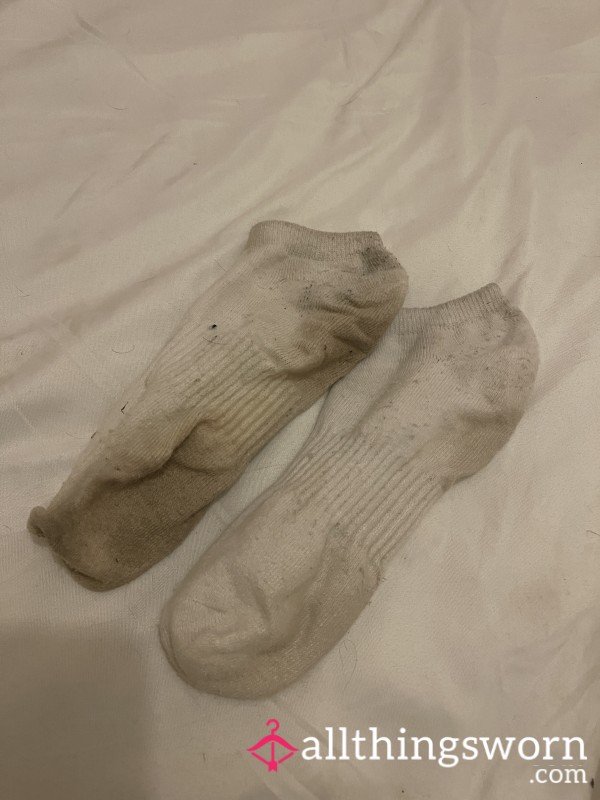 7 Day Worn White Socks