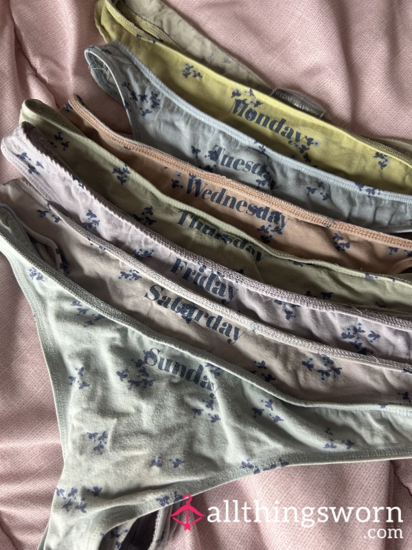 7 Days Of Used Panties