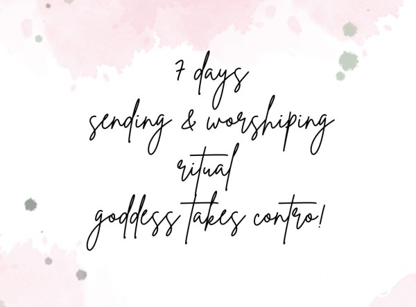 7 Days Sending & Worshiping Ritual Goddess- Set Up Fee
