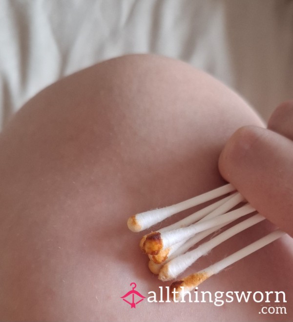 💕 7 Fresh & Girly Used Earwax Cotton Buds From My Ears Natural Scent ✨🥰